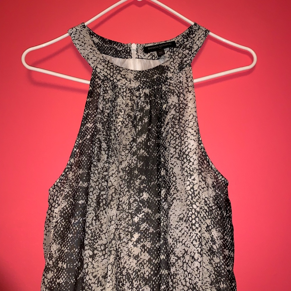 Banana Republic Snake Print Maxi Dress